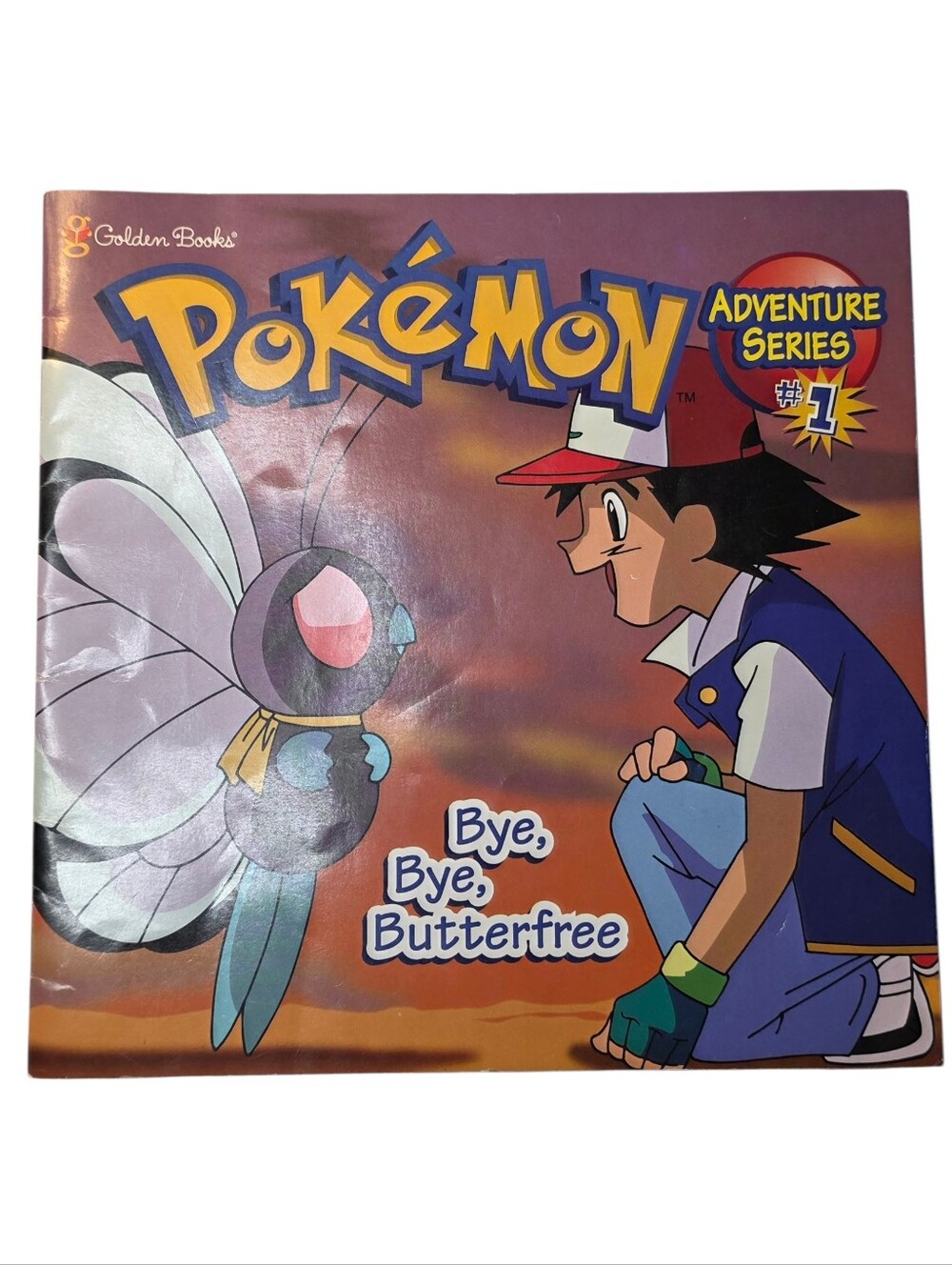 Pokemon Book Adventures Series #1 Bye Bye Butterfree Vintage Golden Paperback